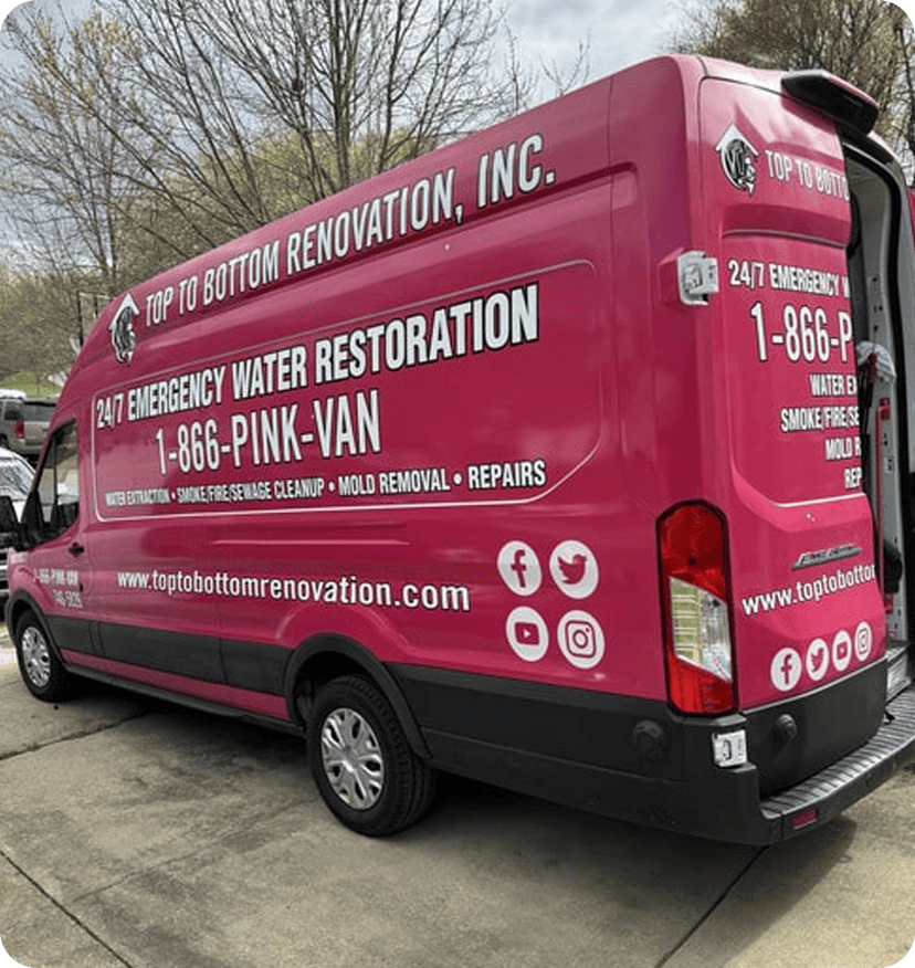 Top To Bottom Renovation emergency restoration service van